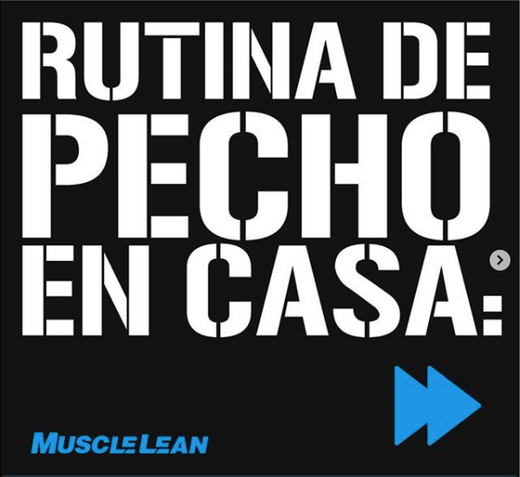 rutina de pecho en casa muscle lean