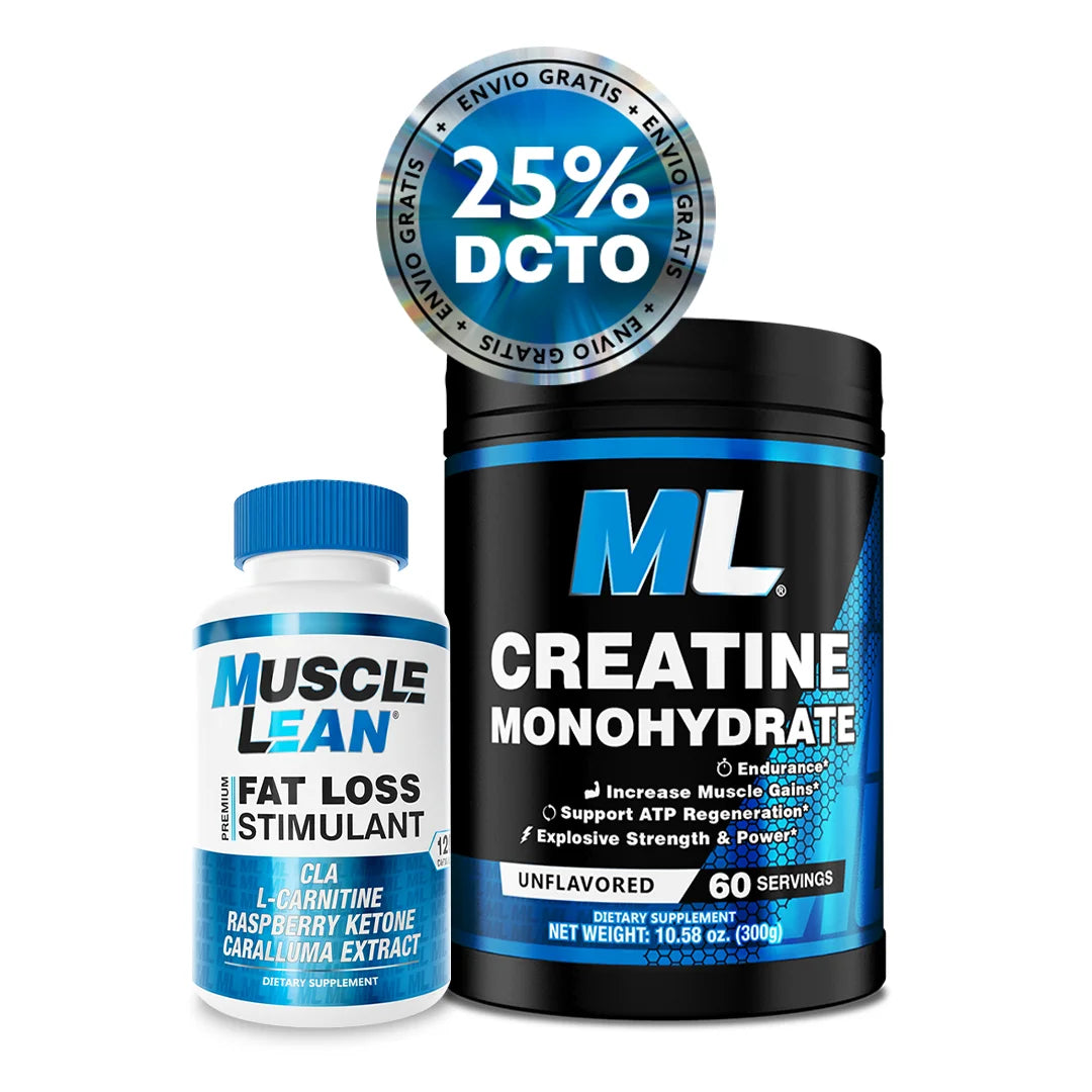 COMBO CREATINA MONOHIDRATADA + QUEMADOR DE GRASA + ¡ENVIO GRATIS!