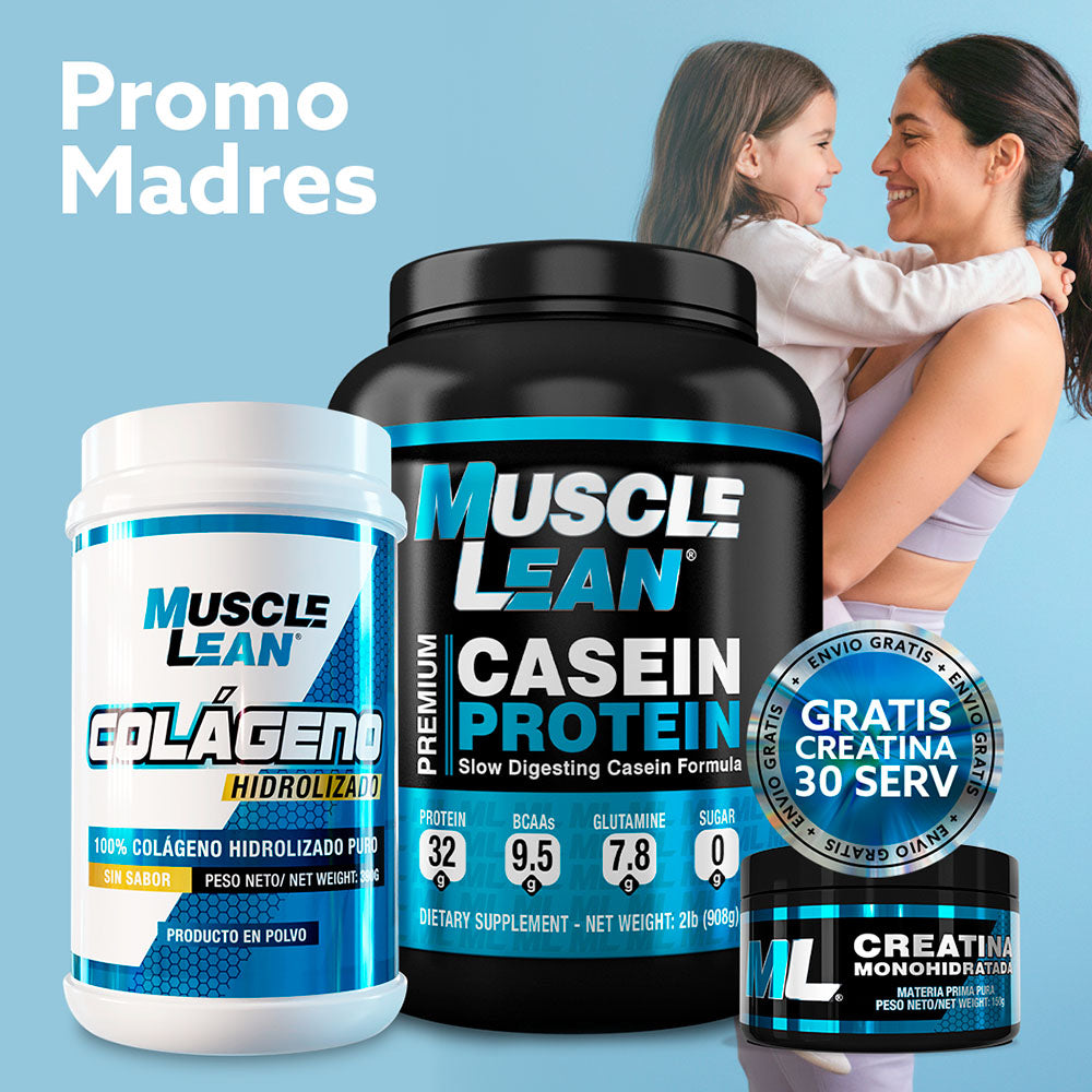 COMBO MADRES: PROTEINA CASEINA + ¡CREATINA GRATIS! Muscle Lean