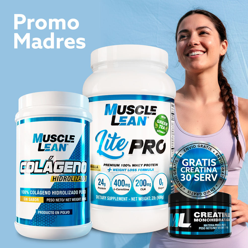 COMBO MADRES: PROTEINA LITEPRO + ¡CREATINA GRATIS! Muscle Lean