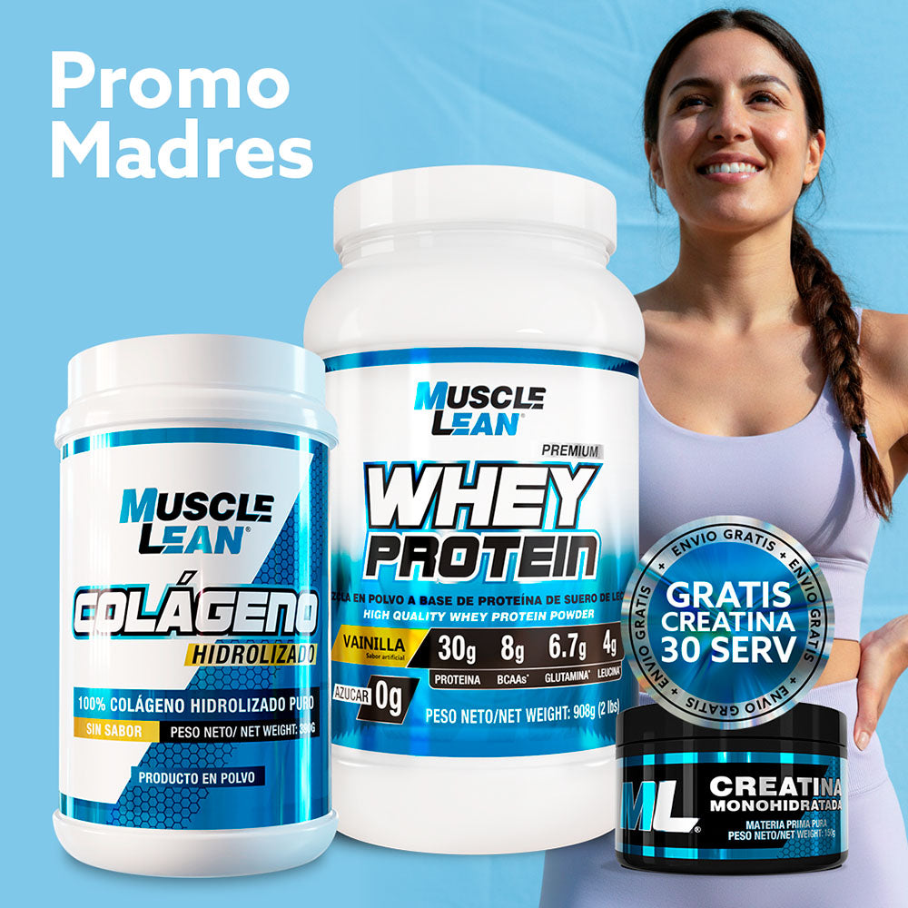 COMBO MADRES: PROTEINA WHEY + ¡CREATINA GRATIS! Muscle Lean