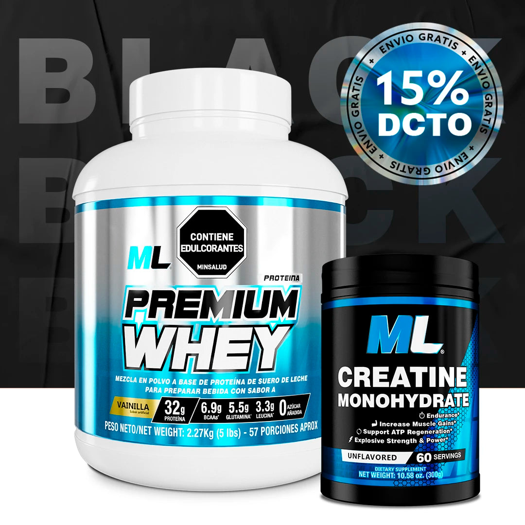 COMBO WHEY 5 LBS + CREATINA + ¡ENVIO GRATIS! Muscle Lean
