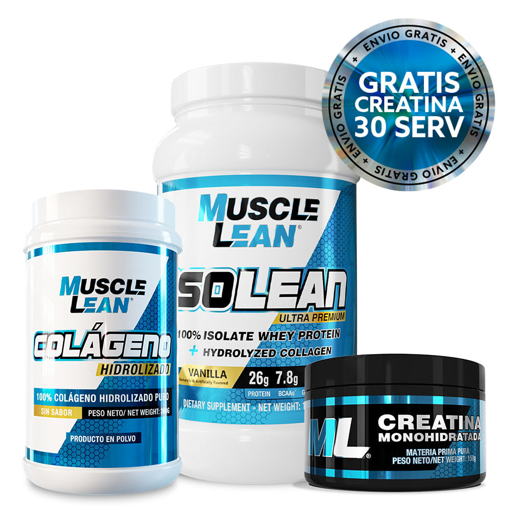 Proteína + Colágeno + GRATIS Creatina 30 Serv