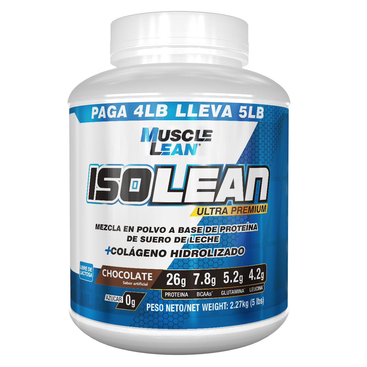 PROTEÍNA ISOLEAN 5 LIBRAS (75 SERVICIOS)