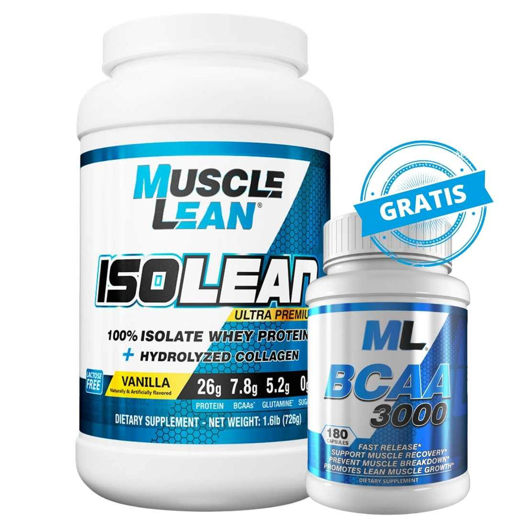 COMBO PROTEÍNA ISOLEAN + BCAA'S GRATIS